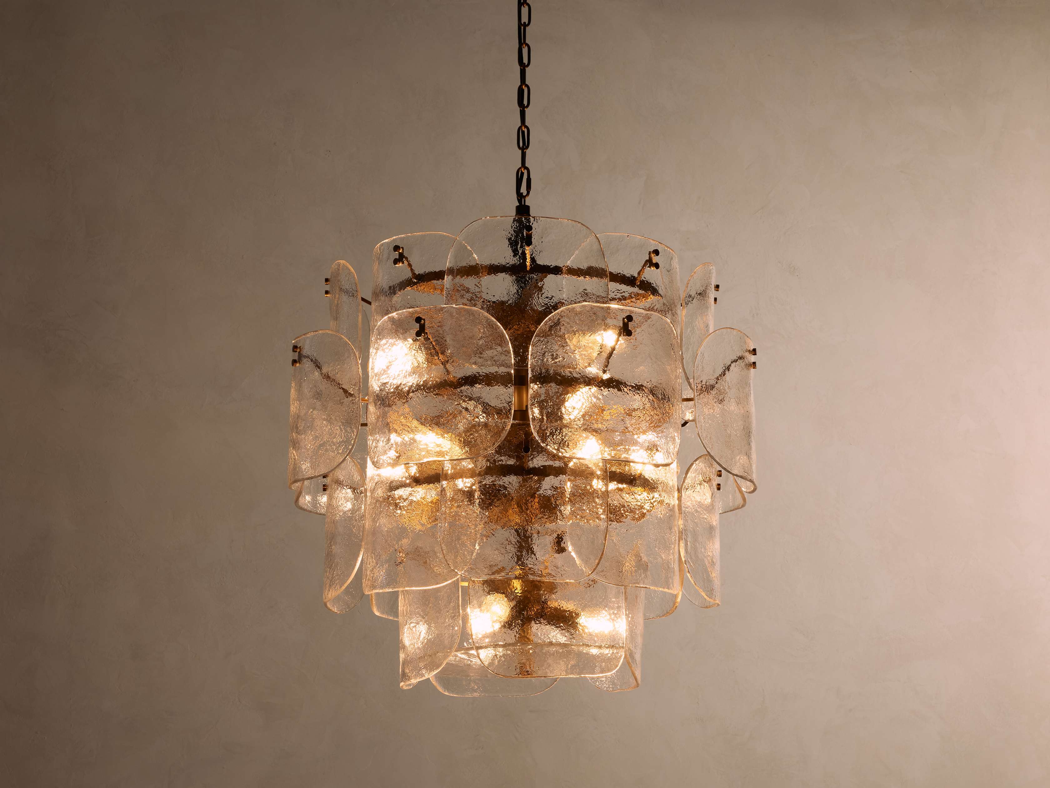 Blaire Round Glass Chandelier 32''D
