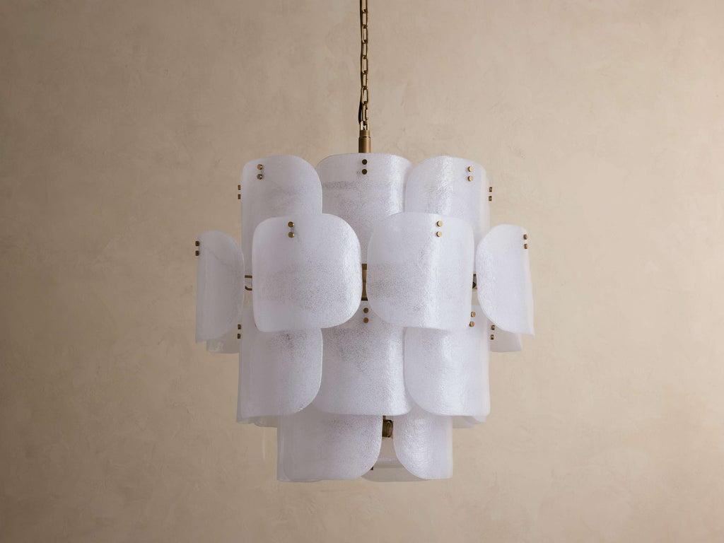 Blaire Round Glass Chandelier 32''D