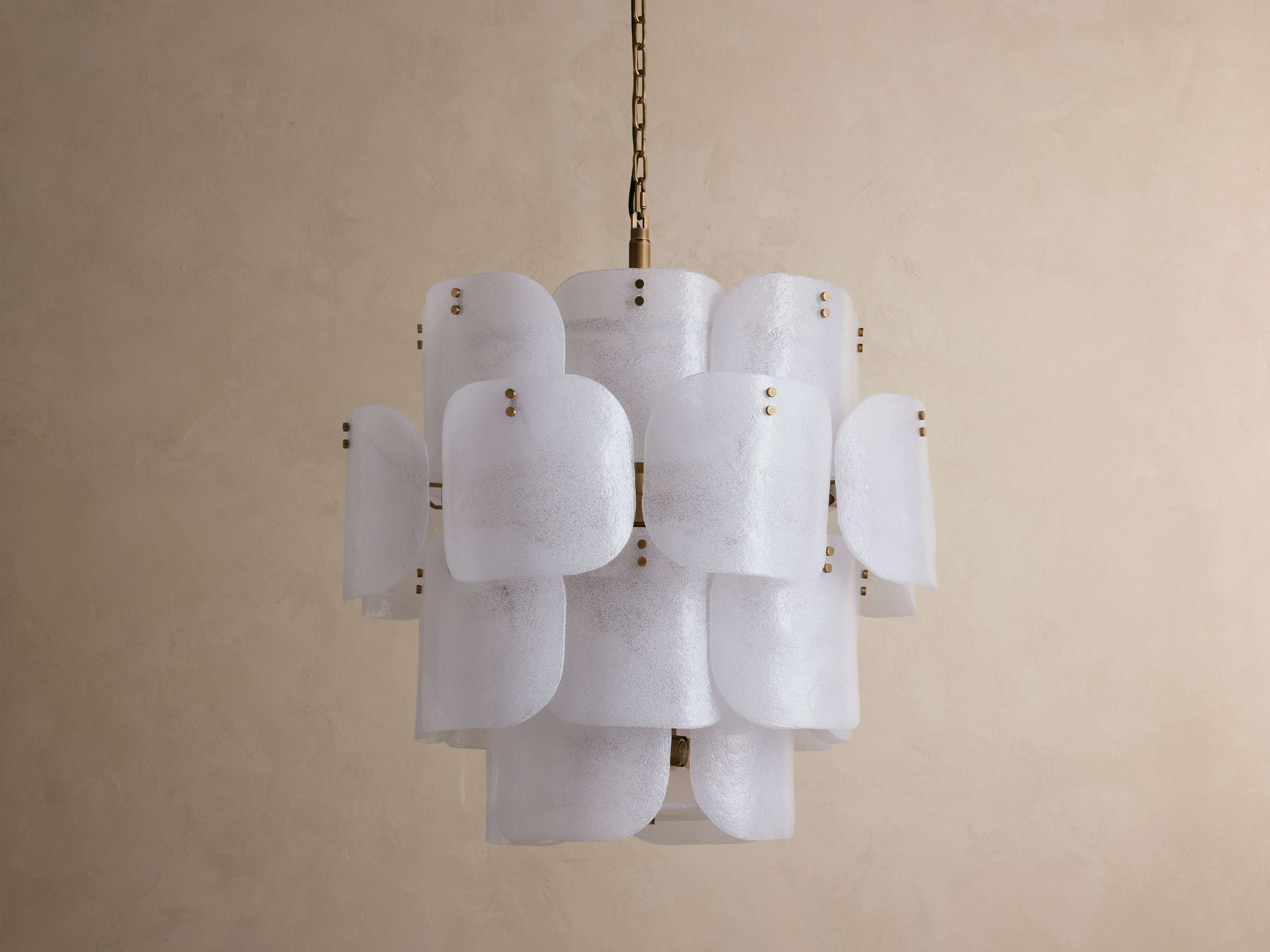 Blaire Round Glass Chandelier 32''D