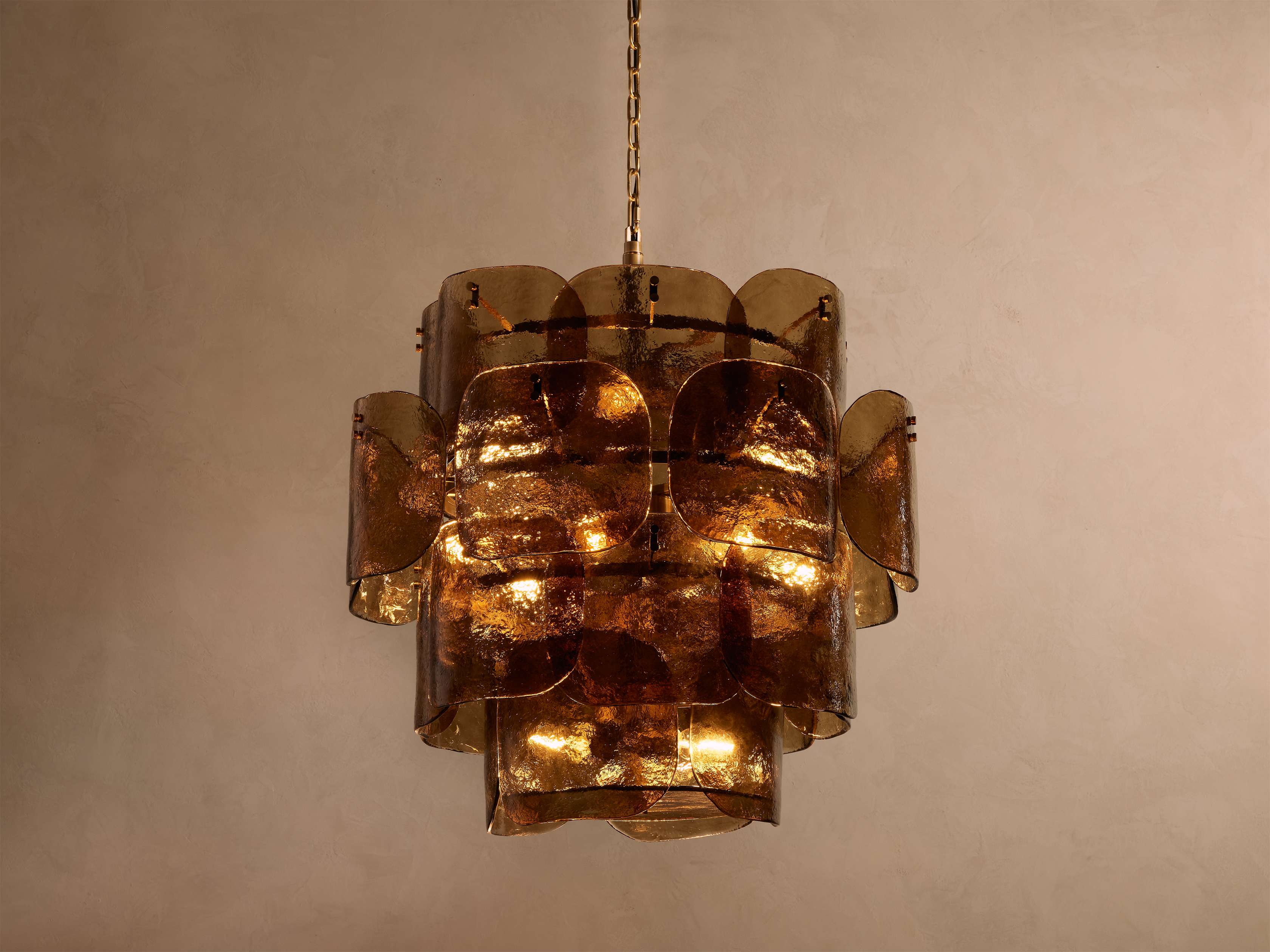 Blaire Round Glass Chandelier 32''D