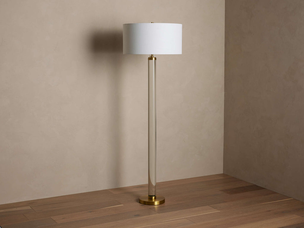 Linden Crystal Floor Lamp detail view