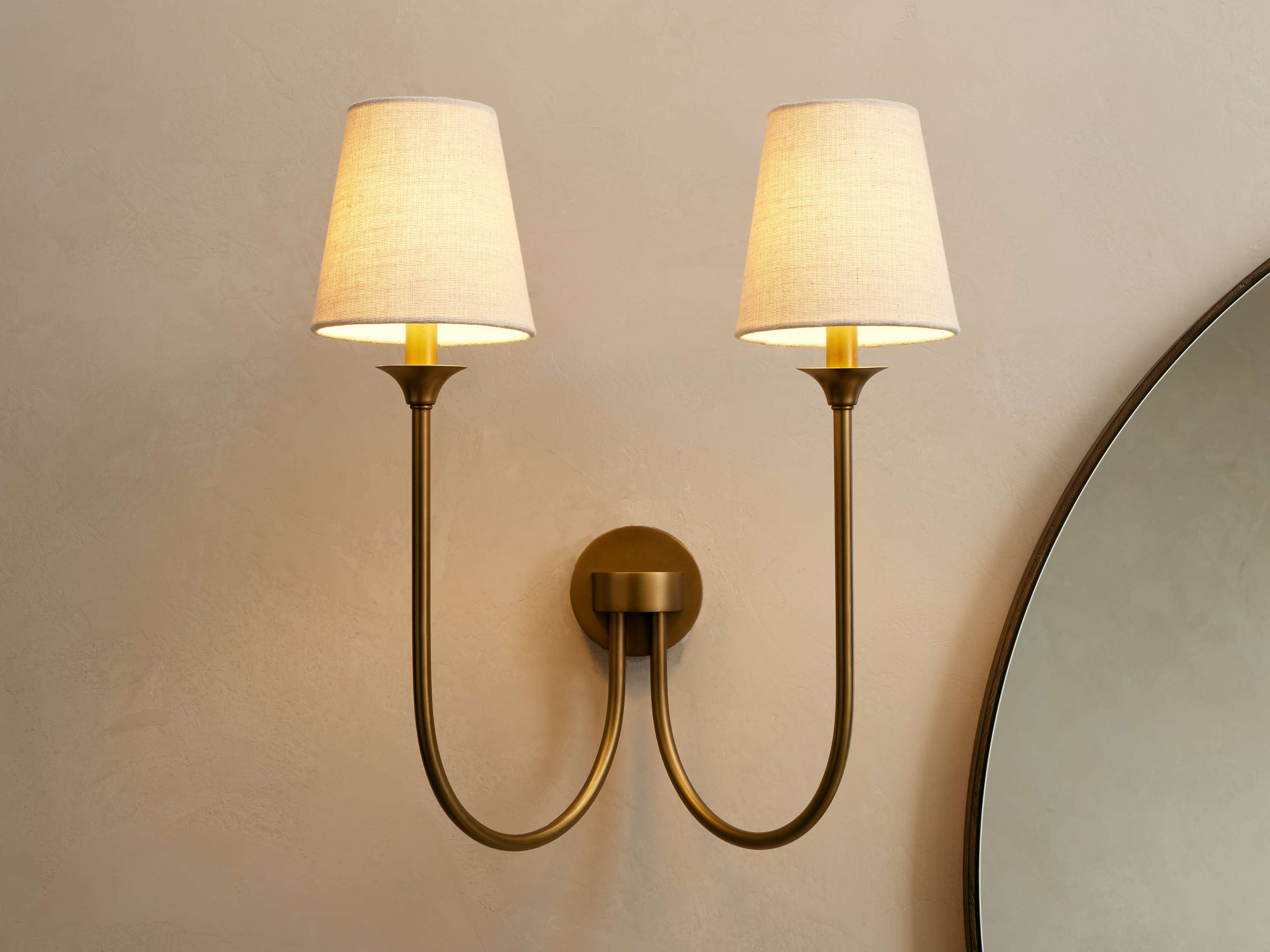 Saige Sconce material and finish detail