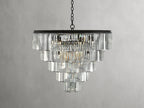Leyland Tiered Round Chandelier material and finish detail
