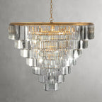 Leyland Tiered Round Chandelier by Bling Lighting Studio