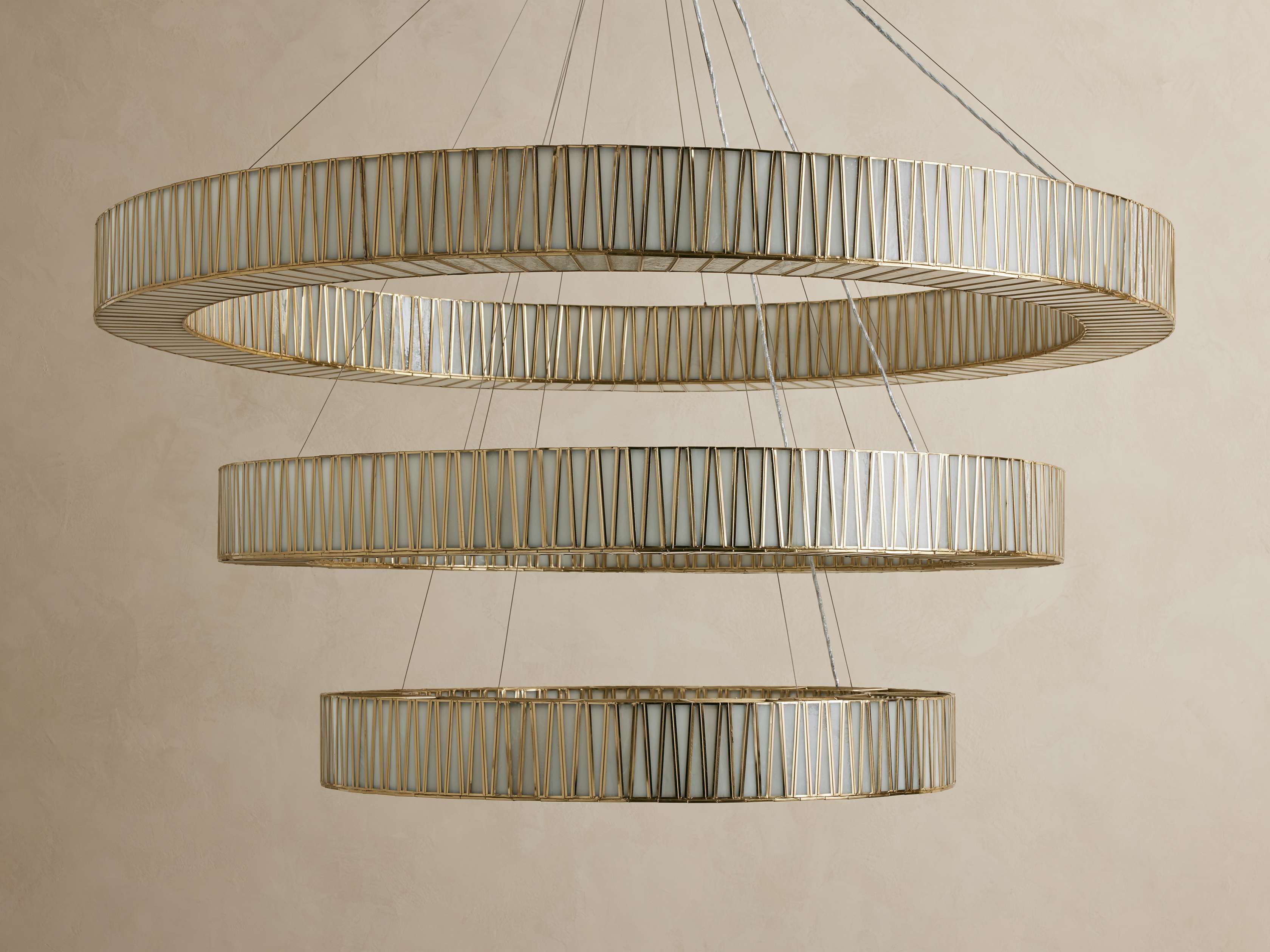 Jeunet 3-Tier Round Chandelier detail view