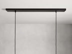 Lena Linear Wood Glass Chandelier 47'' 62" 72"L