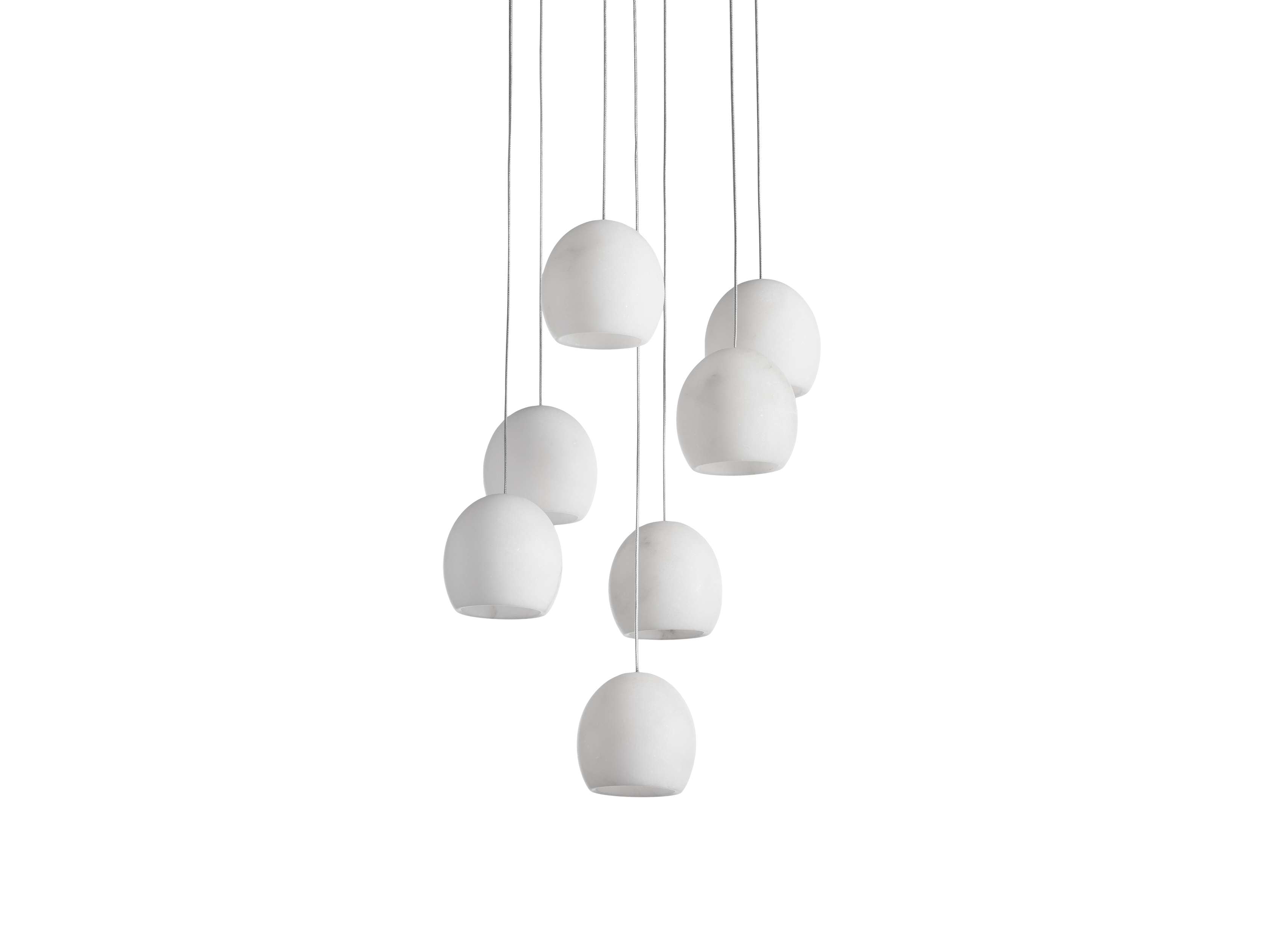 Arica Alabaster Round Chandelier