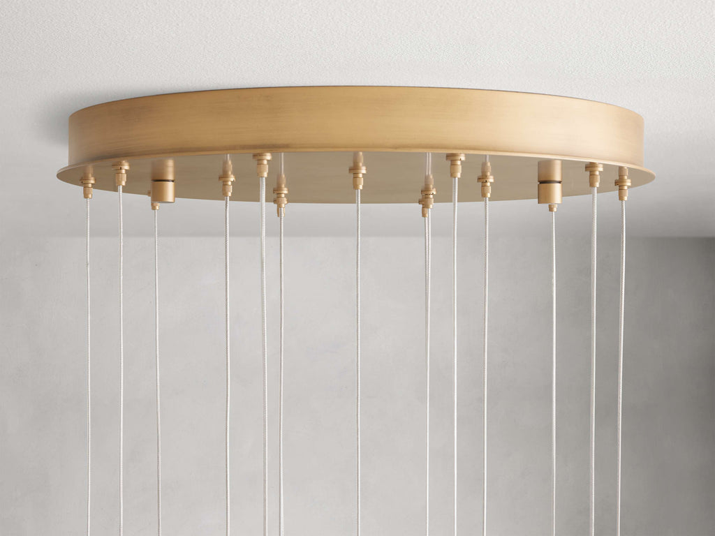 Arica Alabaster Round Chandelier