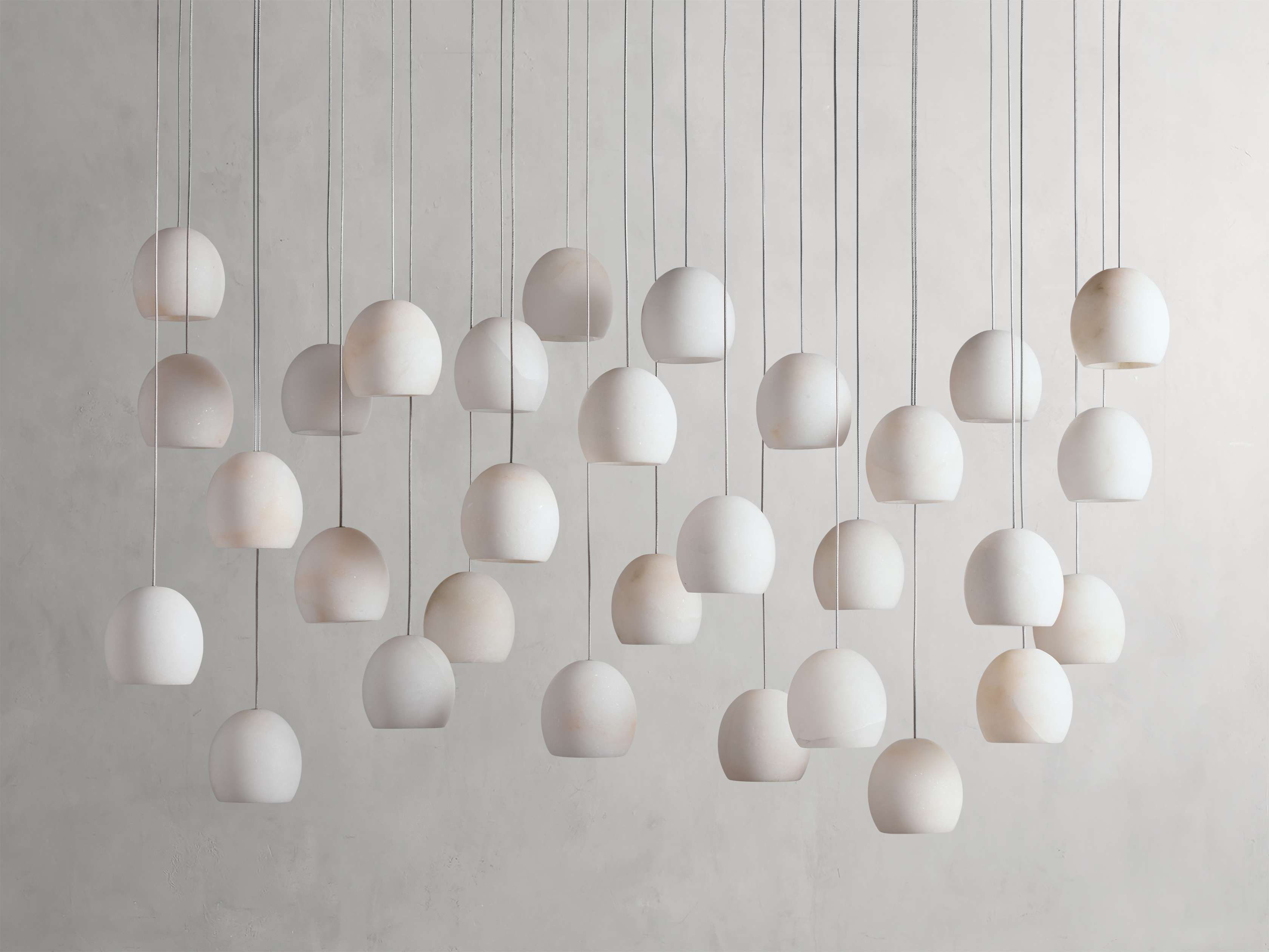 Arica Alabaster Rectangular Chandelier