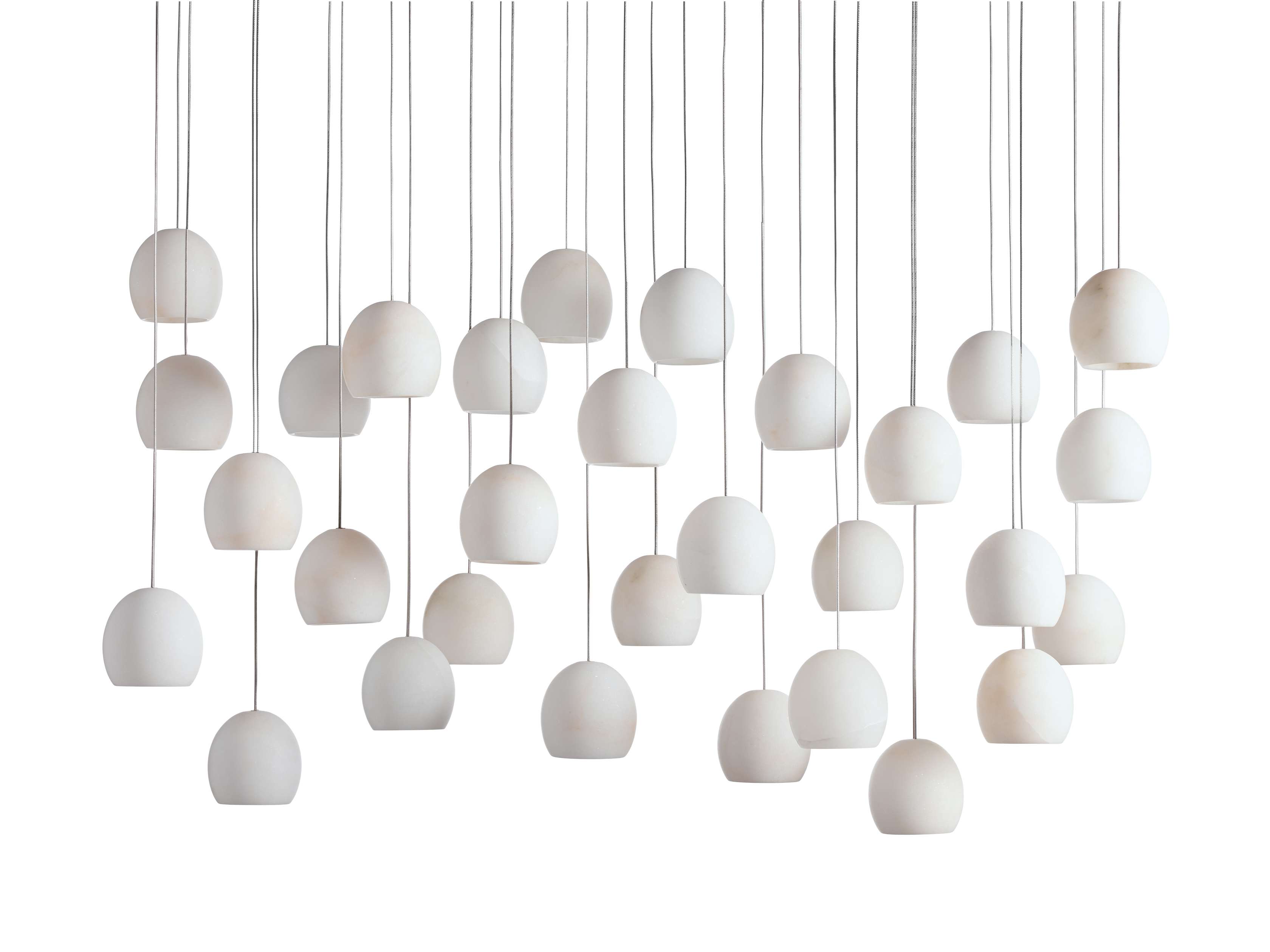 Arica Alabaster Rectangular Chandelier