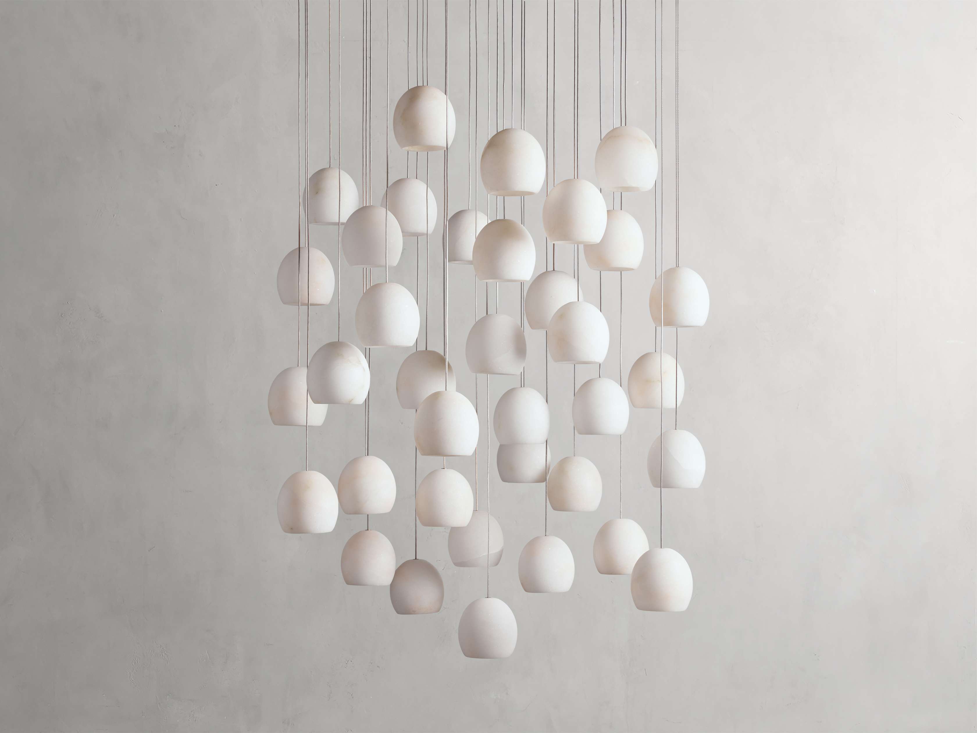 Arica Alabaster Round Chandelier