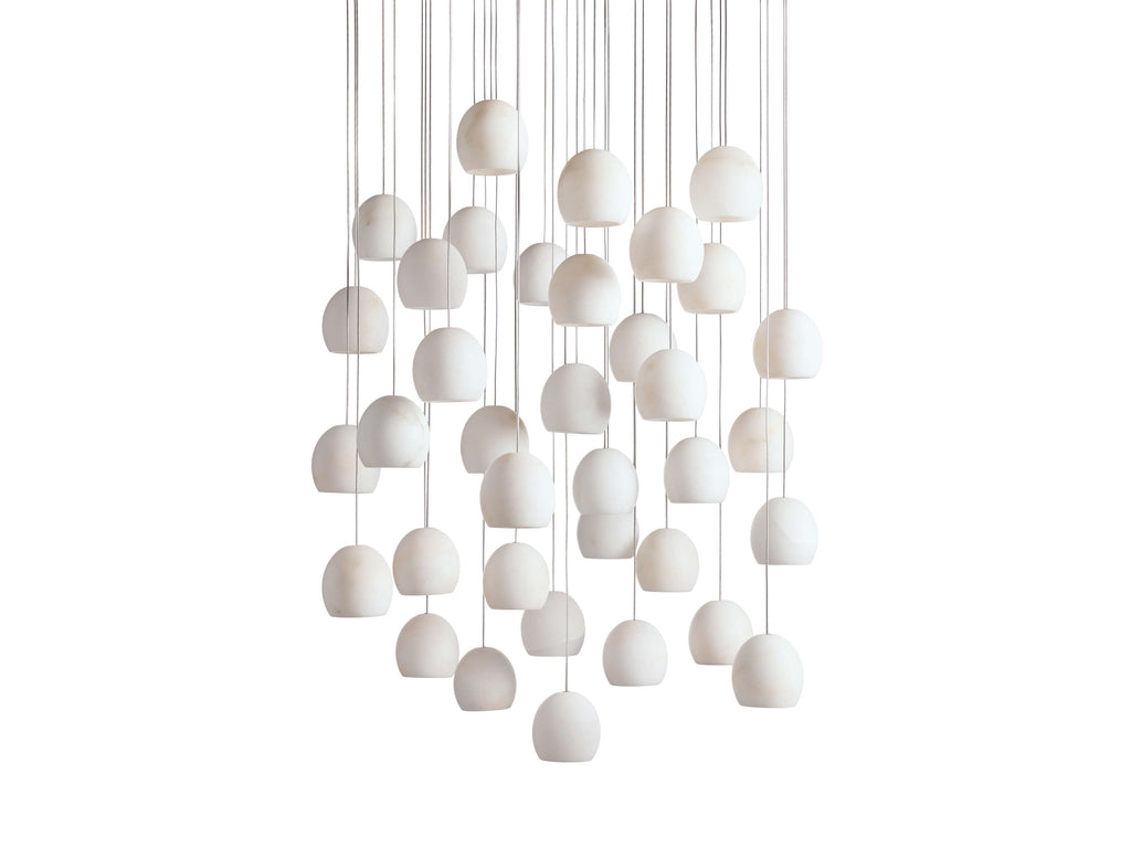 Arica Alabaster Round Chandelier