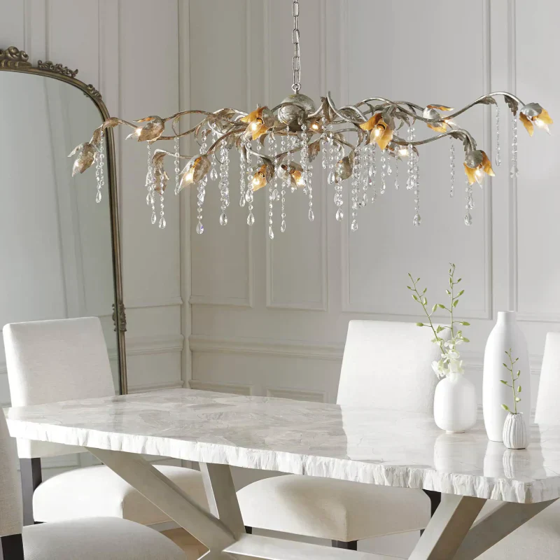 Viticcio Rectangular Chandelier in Silver product image