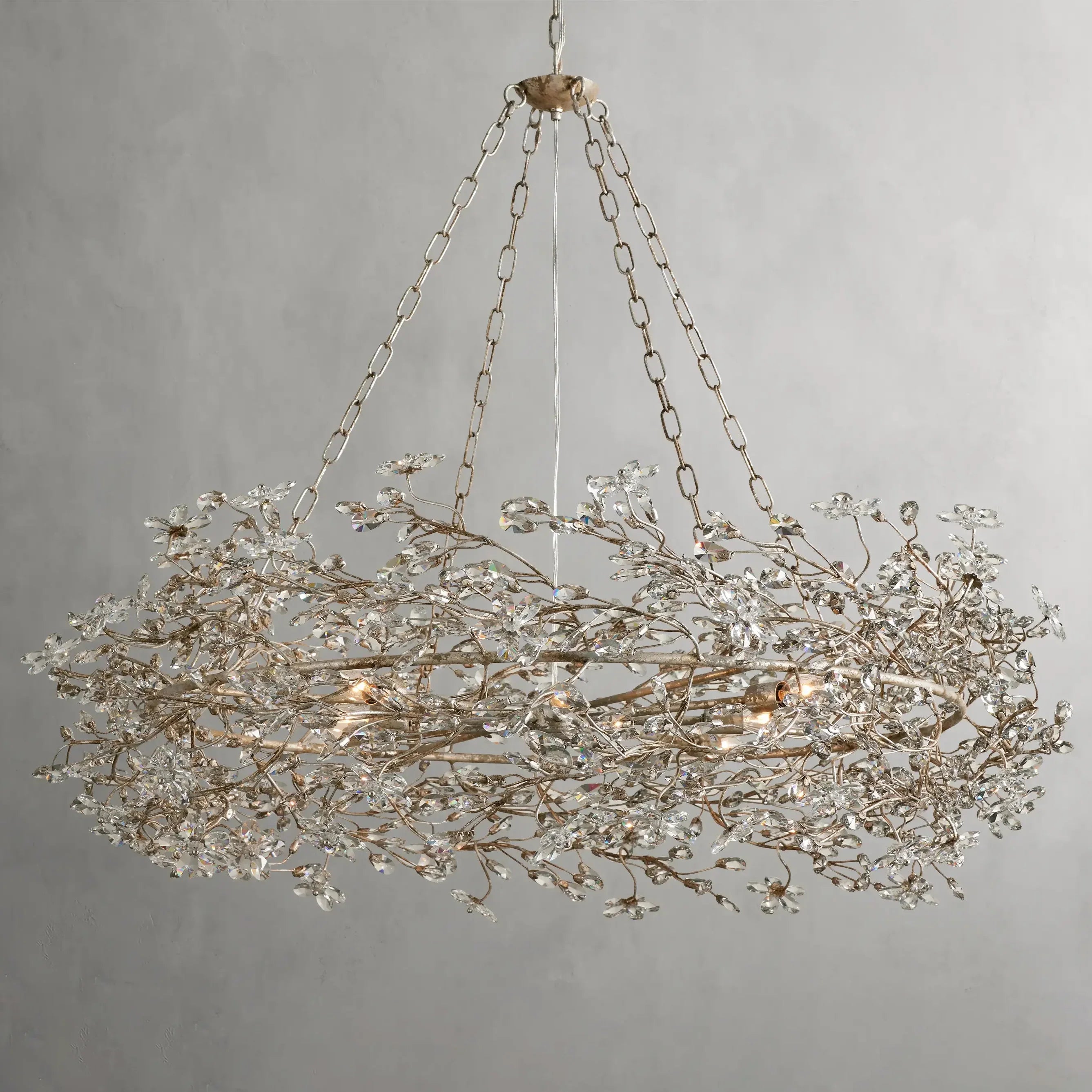 Fiore Crown Chandelier 39"