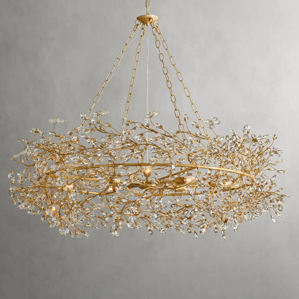 Fiore Crown Chandelier 32"