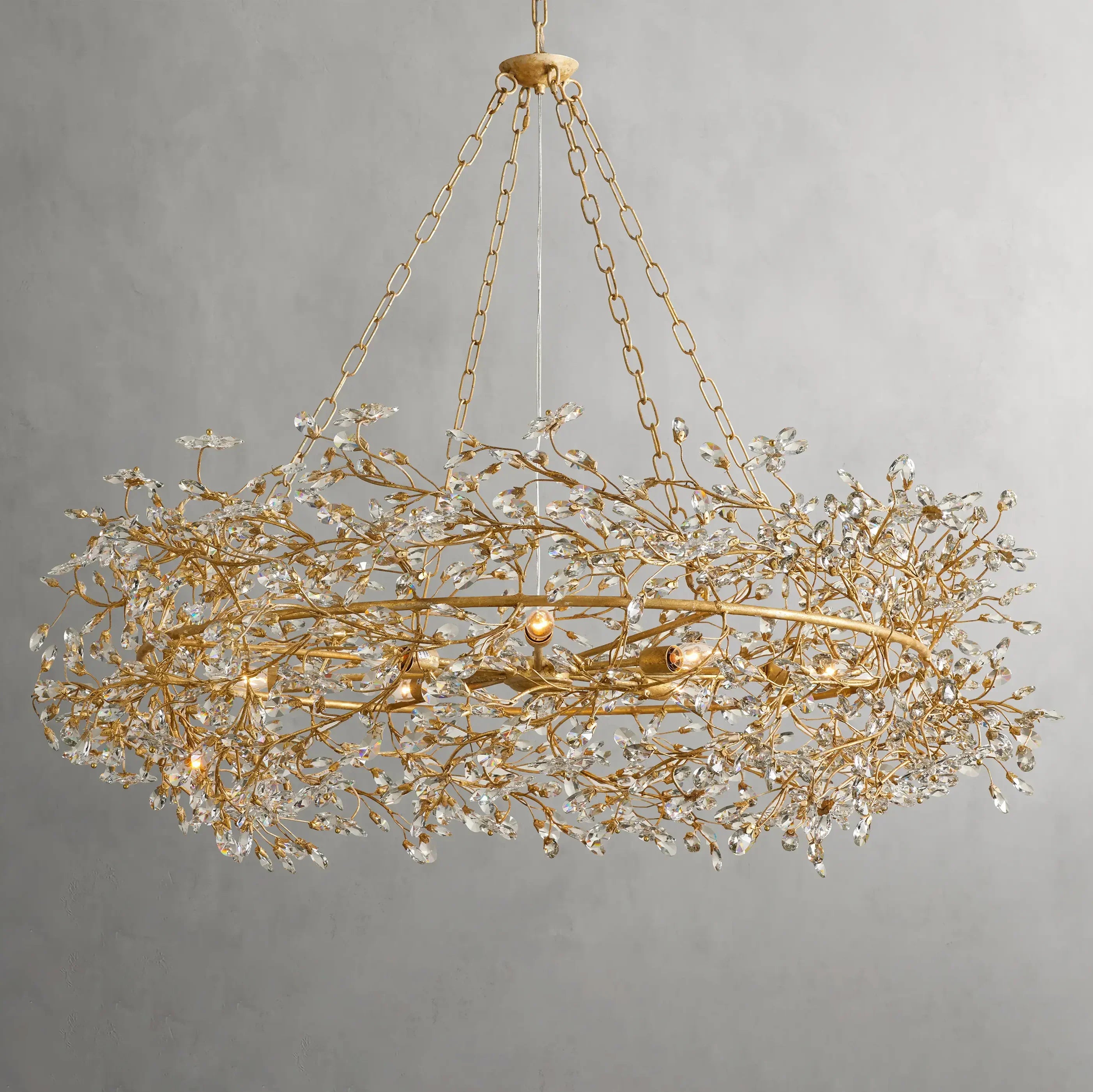 Fiore Crown Chandelier 32"