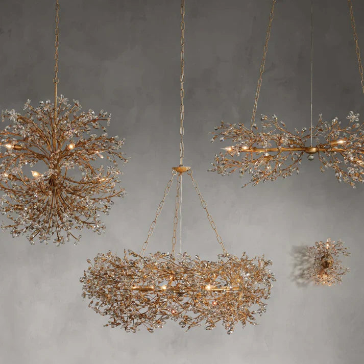 Fiore 8-Light Round Chandelier by Bling Lighting Studio