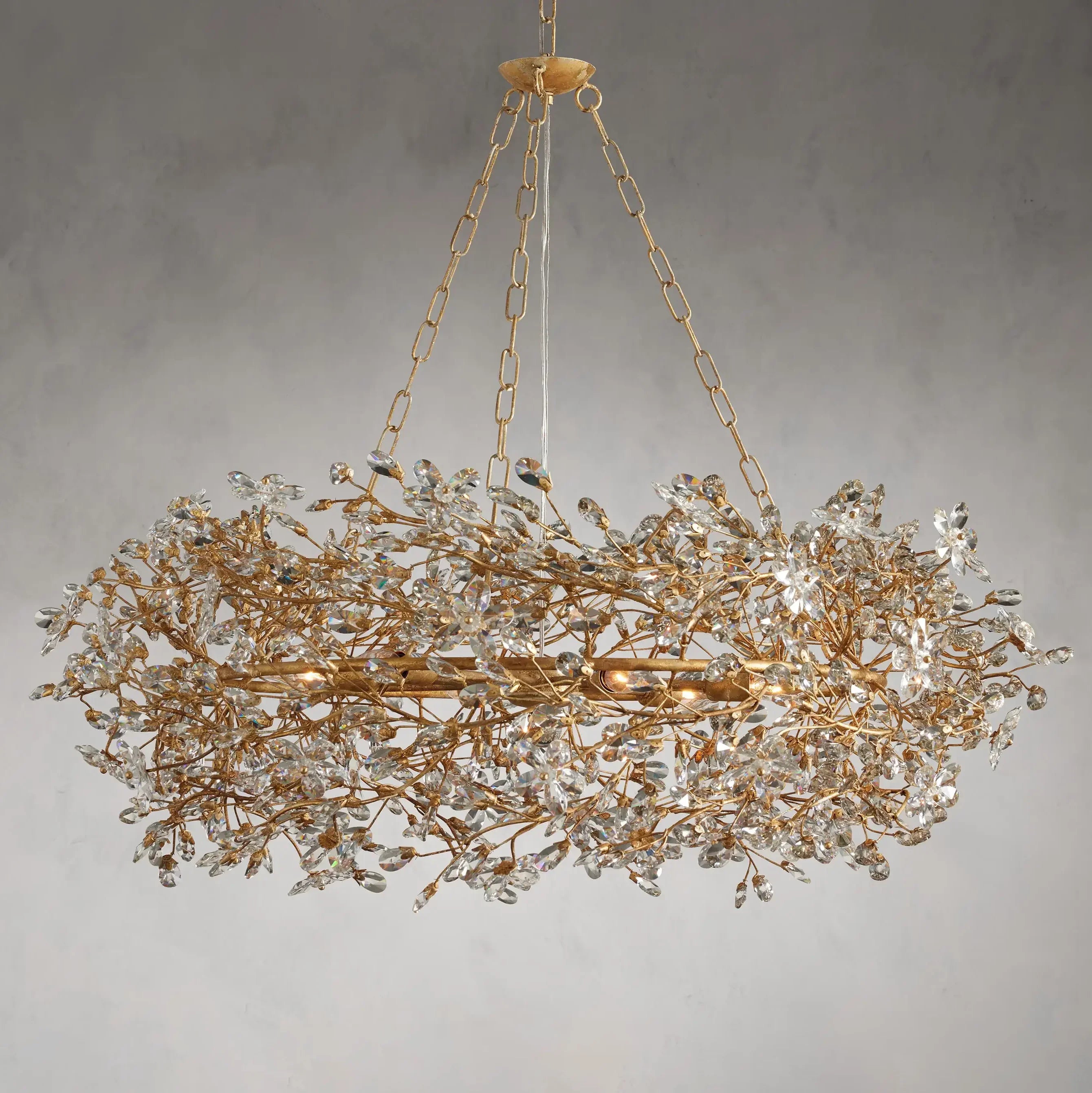 Fiore Crown Chandelier 39"