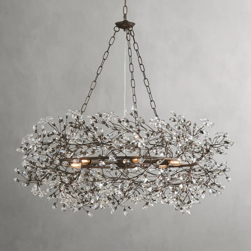 Fiore Crown Chandelier 32"