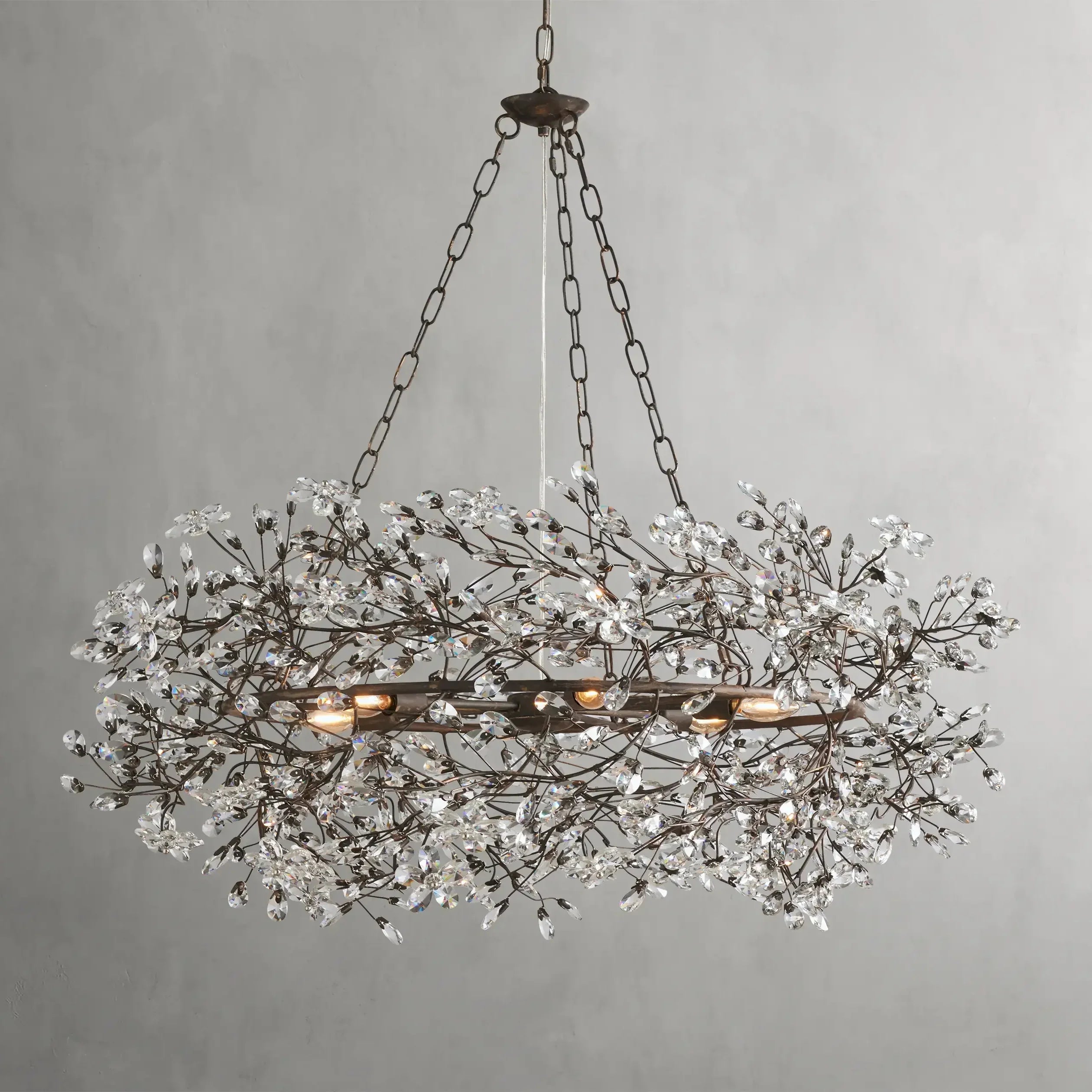 Fiore Crown Chandelier 39"