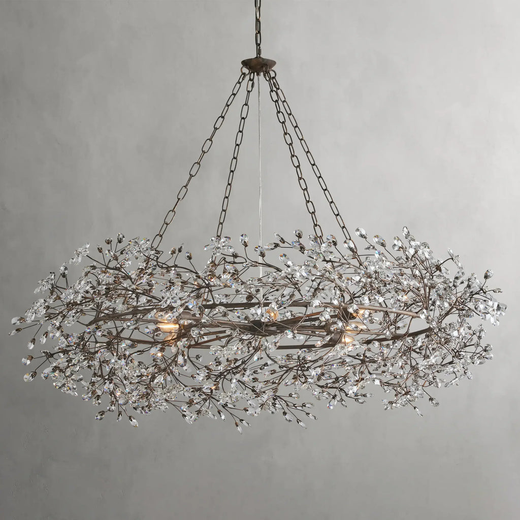 Fiore Crown Chandelier 32"