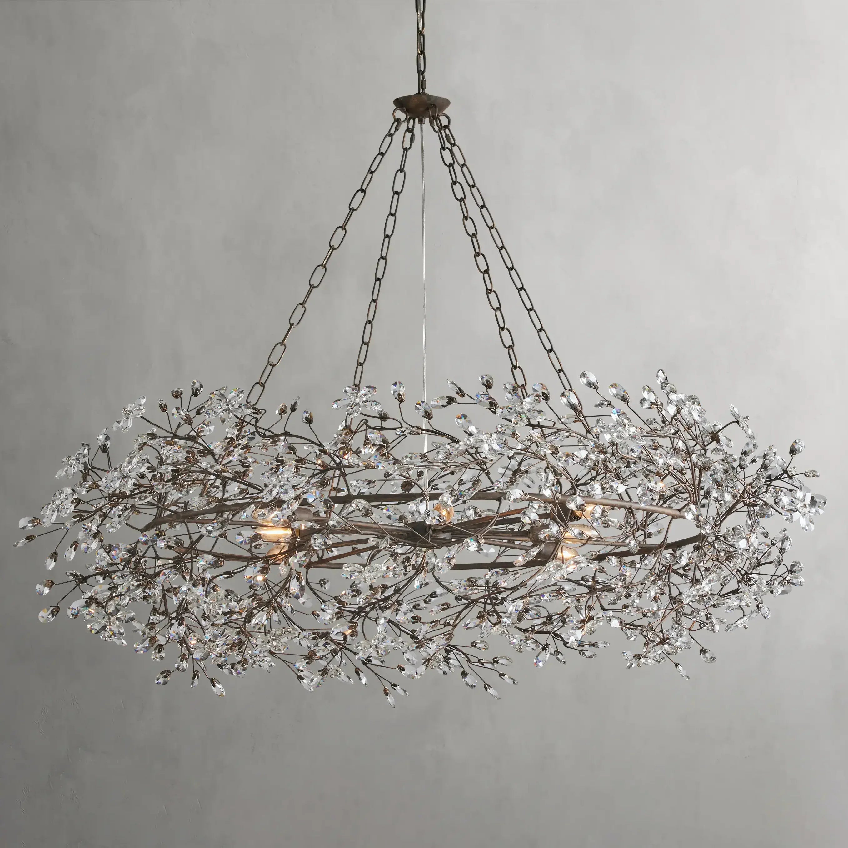 Fiore Crown Chandelier 39"