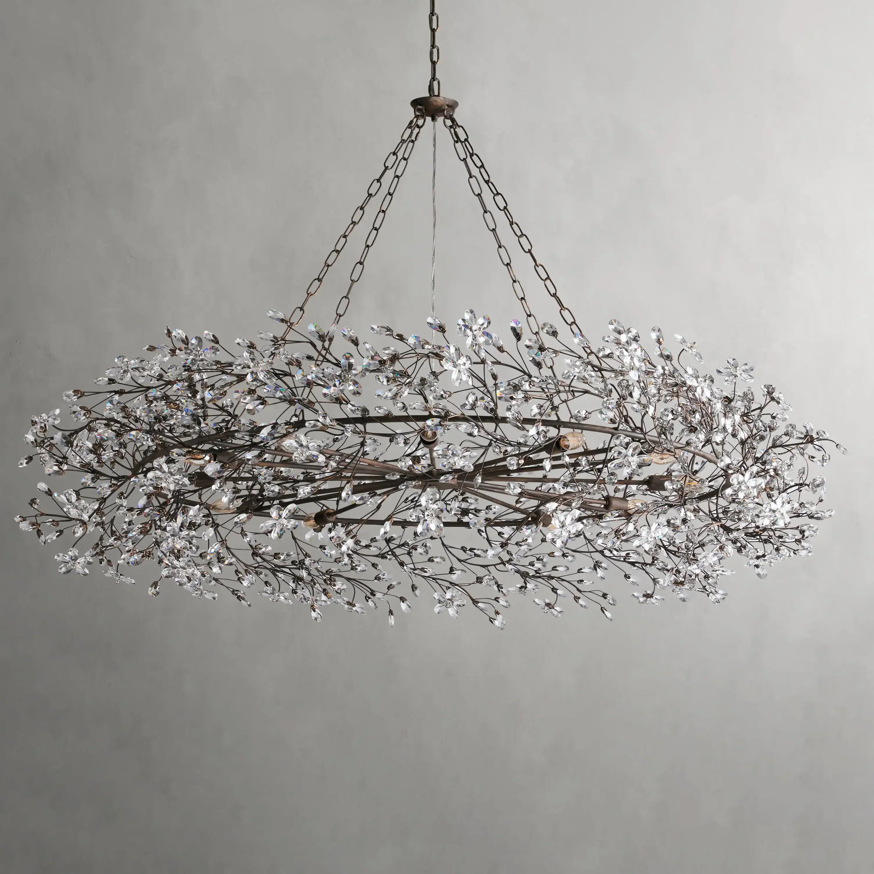 Fiore Crown Chandelier 32"