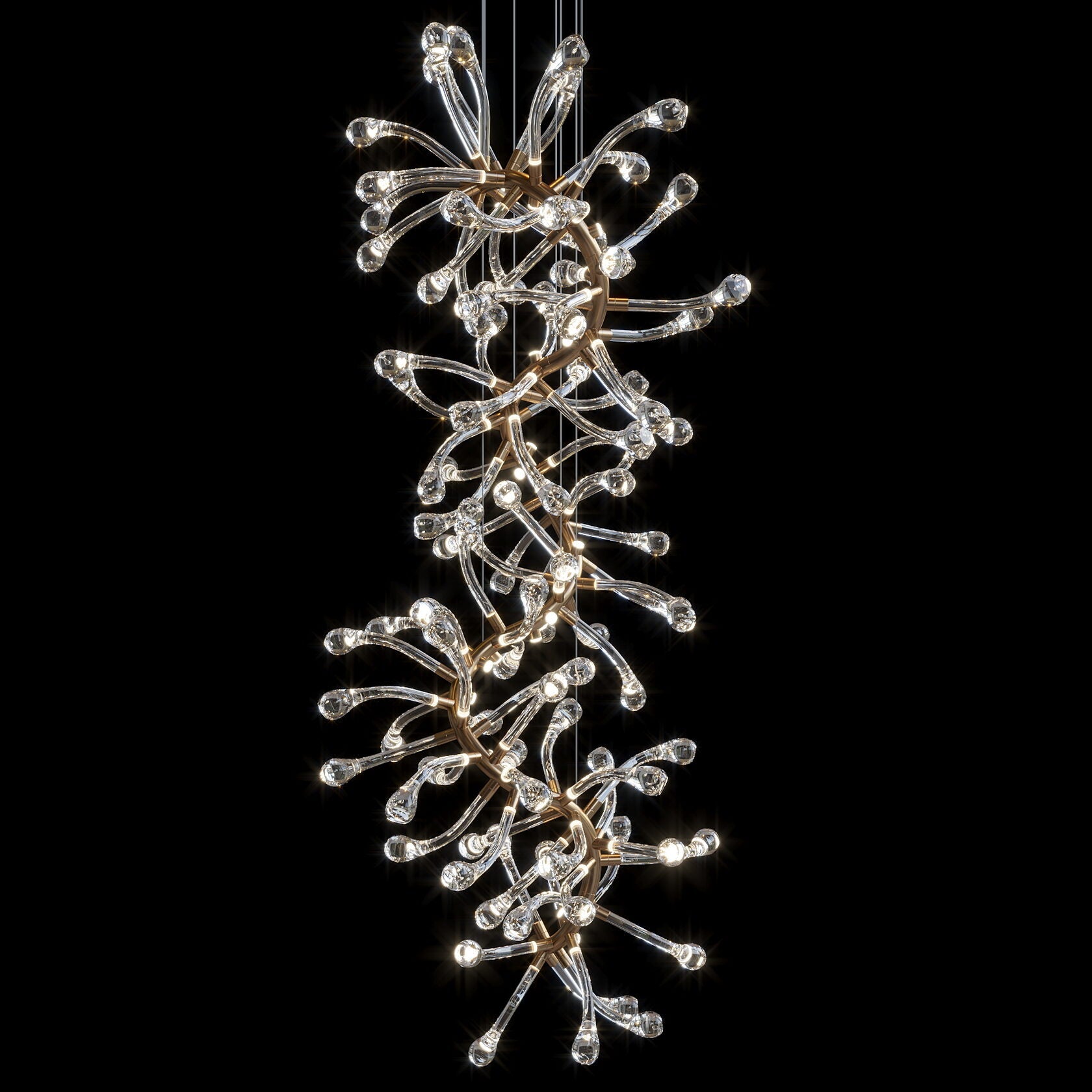 Crystal Tendril Vine Chandelier
