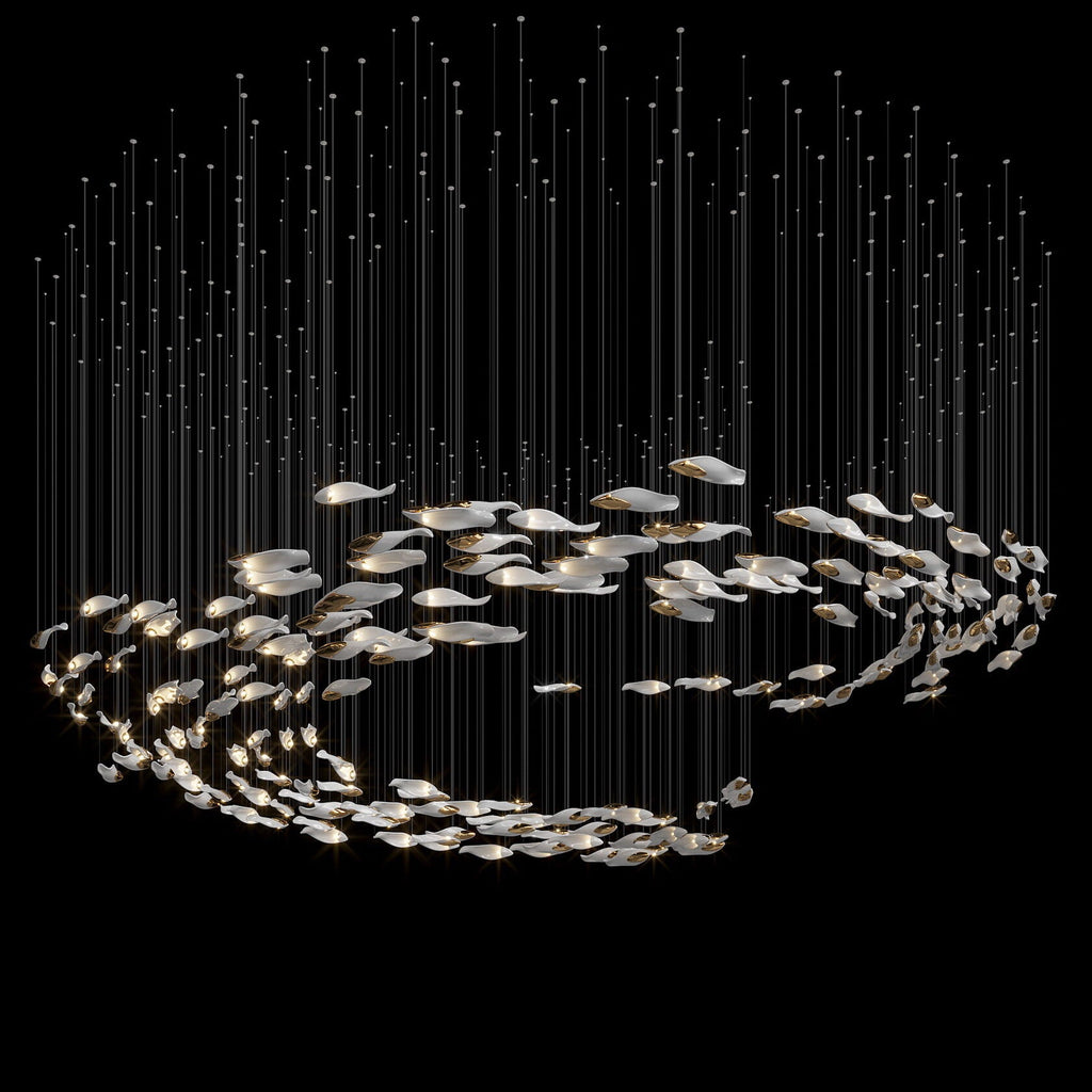 Smoke Glass Current Chandelier