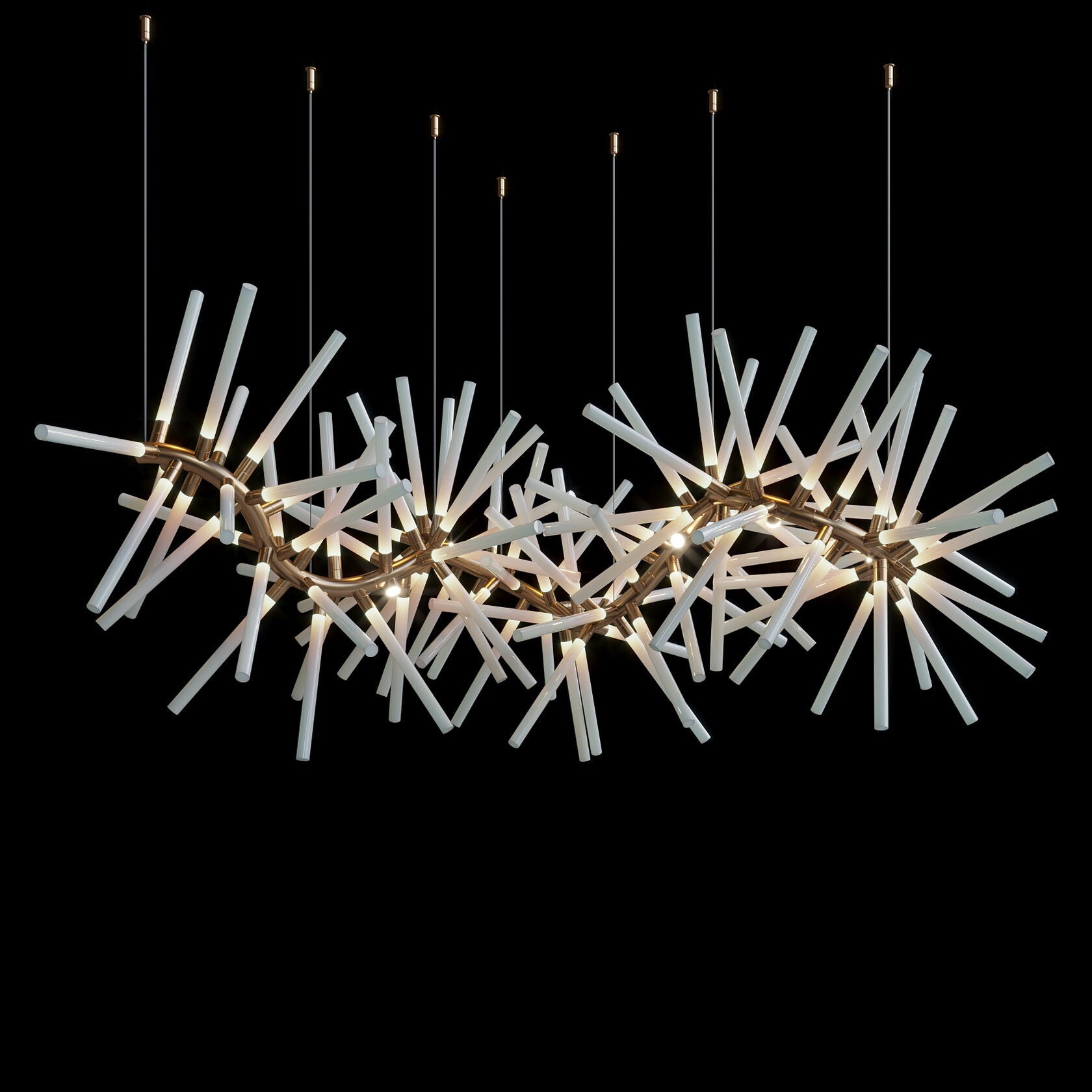 Crystal Starburst Branch Chandelier