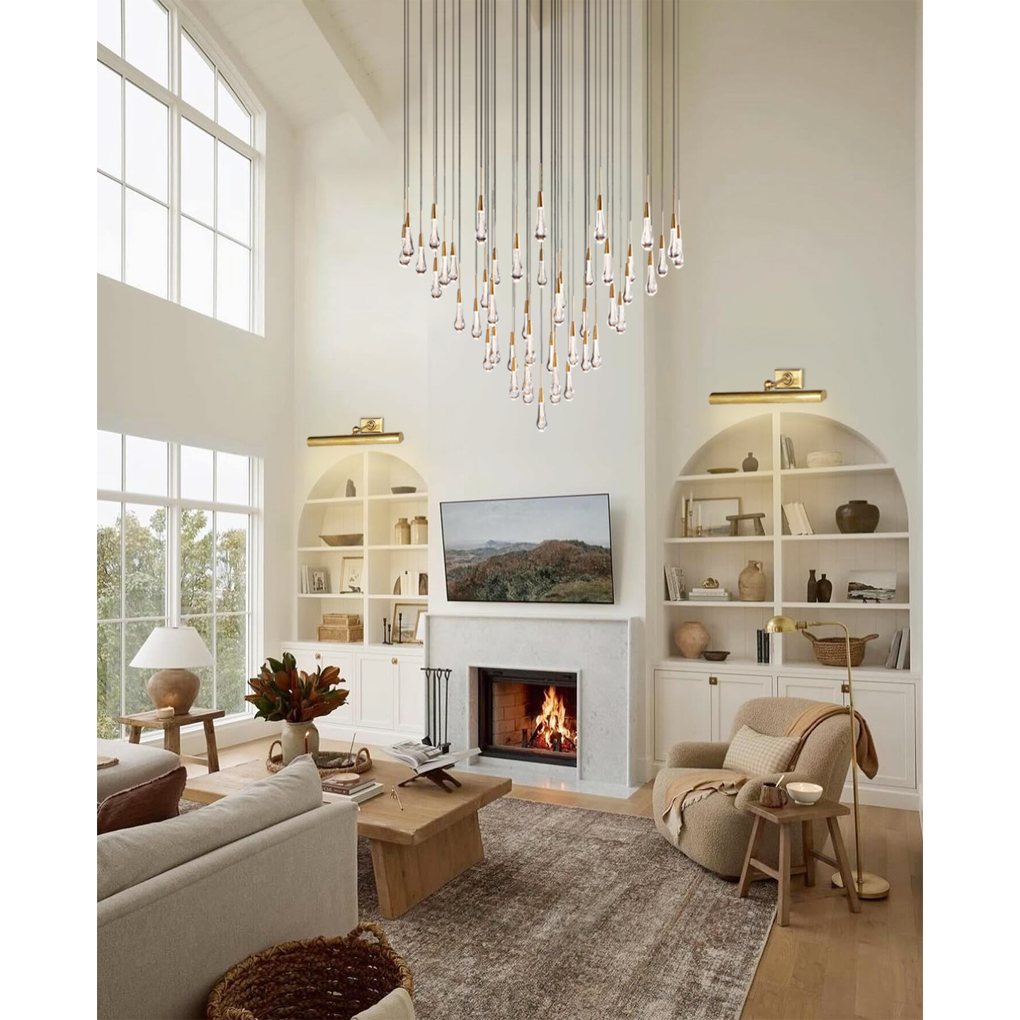 Soltaire Round Chandelier 17'' 24'' 36'' 40'' 58''D product image