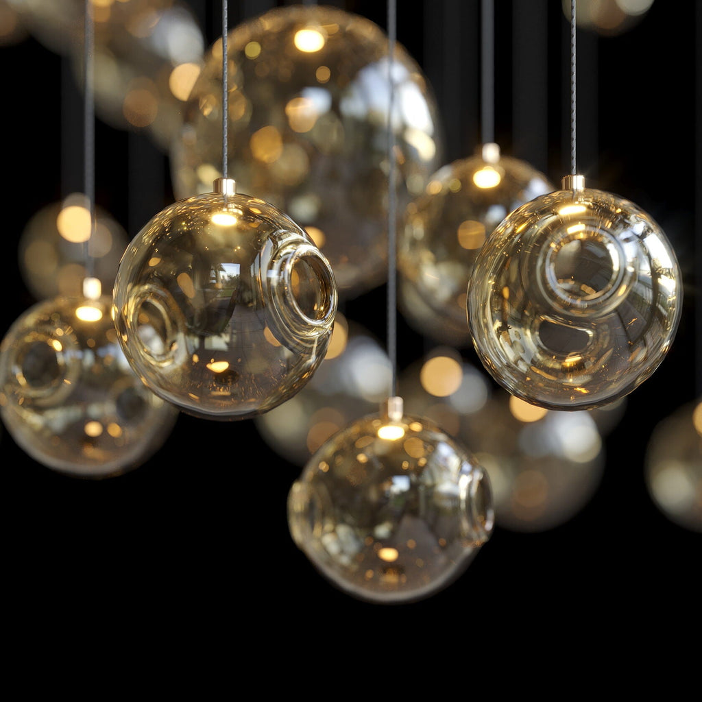 Glass Bubble Cloud Chandelier