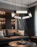 Alabaster Pentagon Ring Suspension Chandelier product image