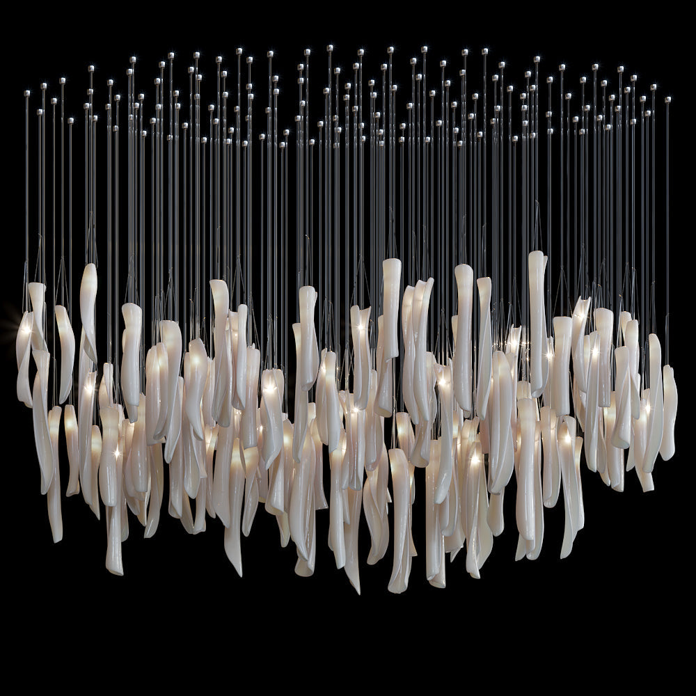 Crystal Spire Bar Chandelier