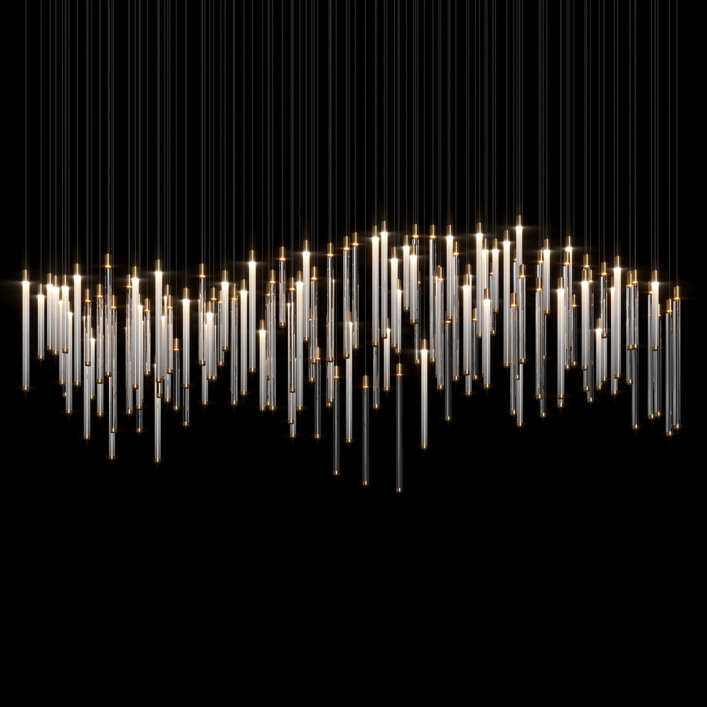 Linear Tube Rain Chandelier