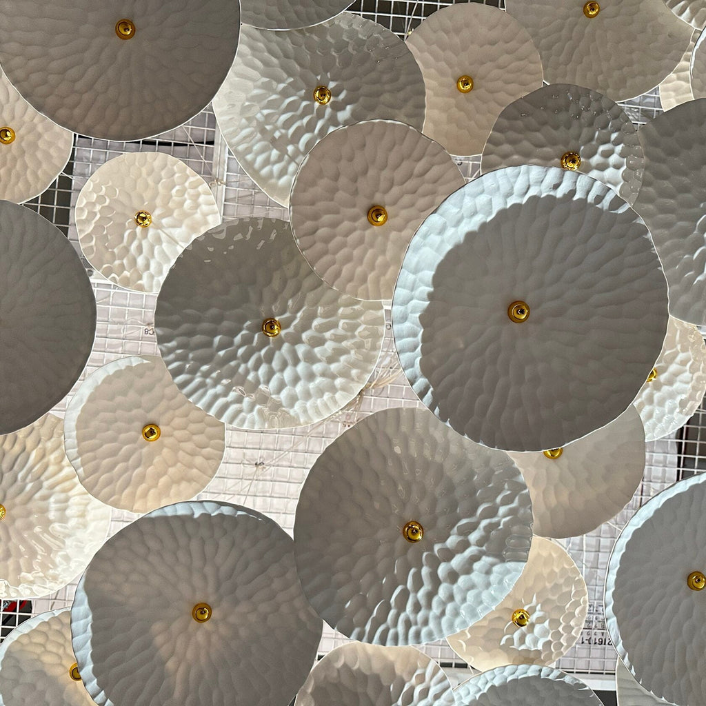 Ivory Pebble Cloud Chandelier