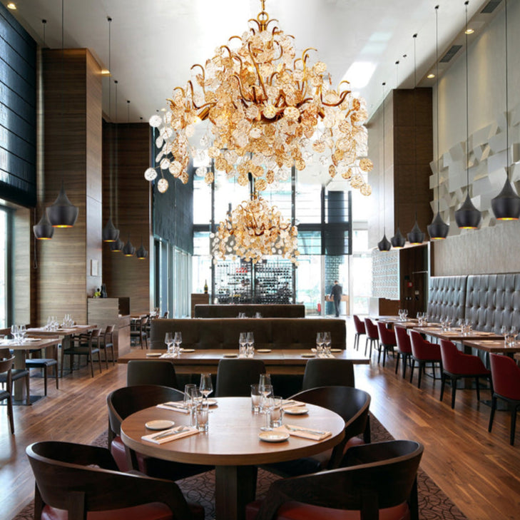 Lignia Crystal Branch Gold Artistic 33" Chandelier by Bling Lighting Studio