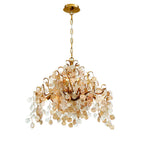 Lignia Crystal Branch Gold Artistic 33" Chandelier by Bling Lighting Studio