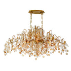Lignia Crystal Branch Gold Artistic 45" Chandelier by Bling Lighting Studio