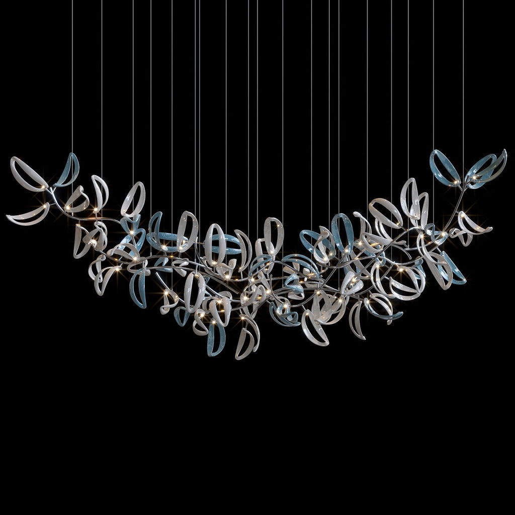 Blue Ribbon Vine Chandelier
