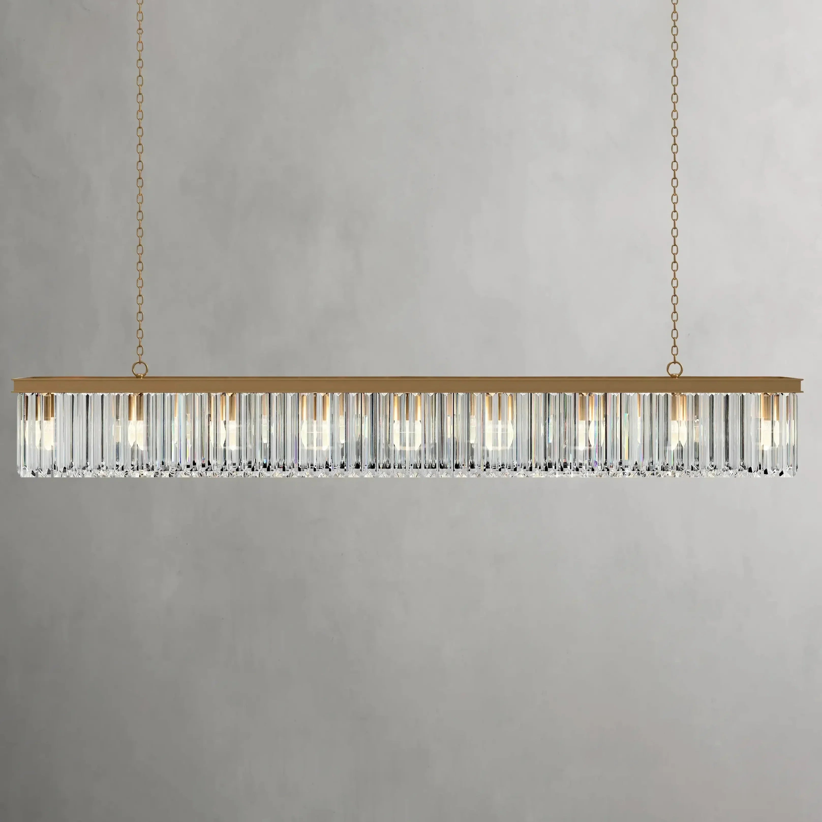 Leyland Rectangular Chandelier material and finish detail