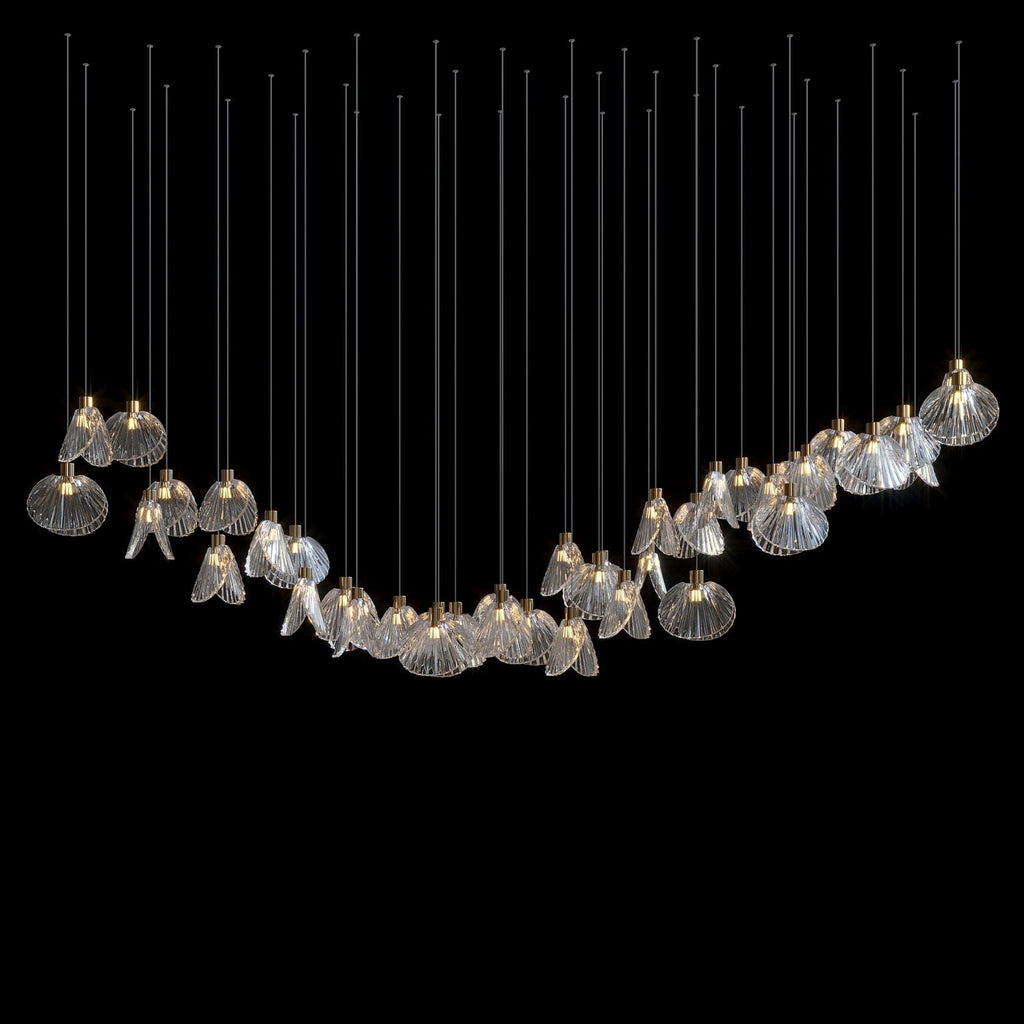 Crystal Shell Cluster Chandelier