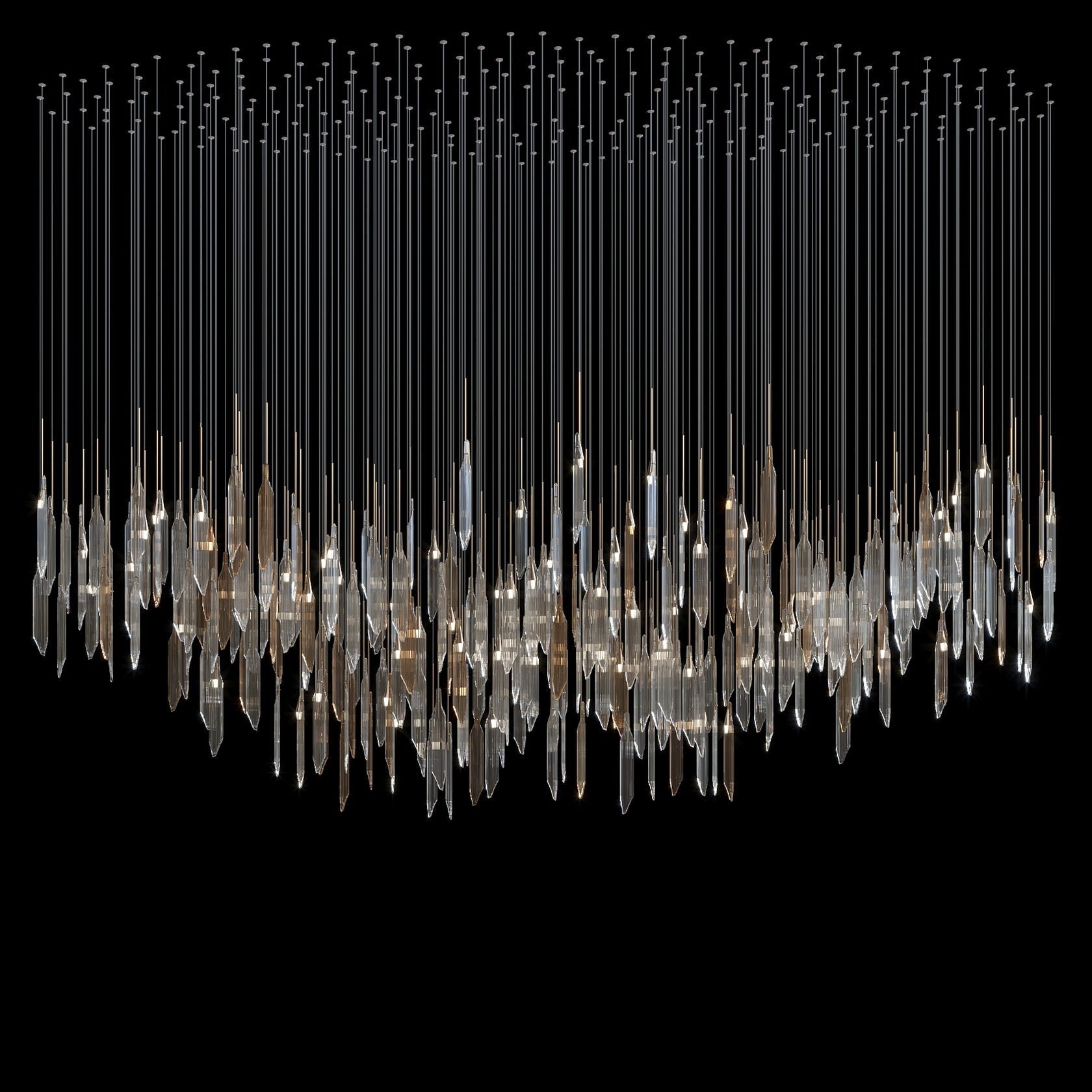 Crystal Icicle Rain Chandelier