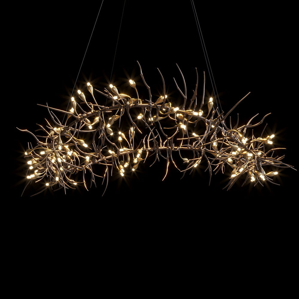 Gold Olive Vine Chandelier