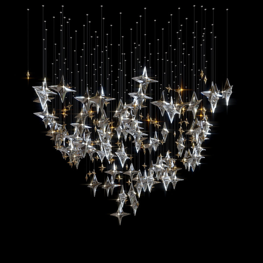 Crystal Star Constellation Chandelier