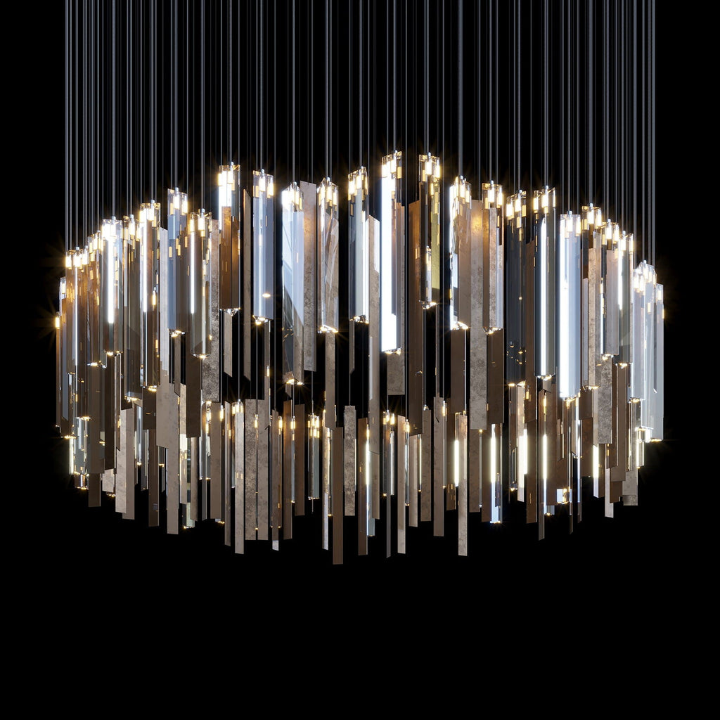Crystal Ribbon Waterfall Chandelier