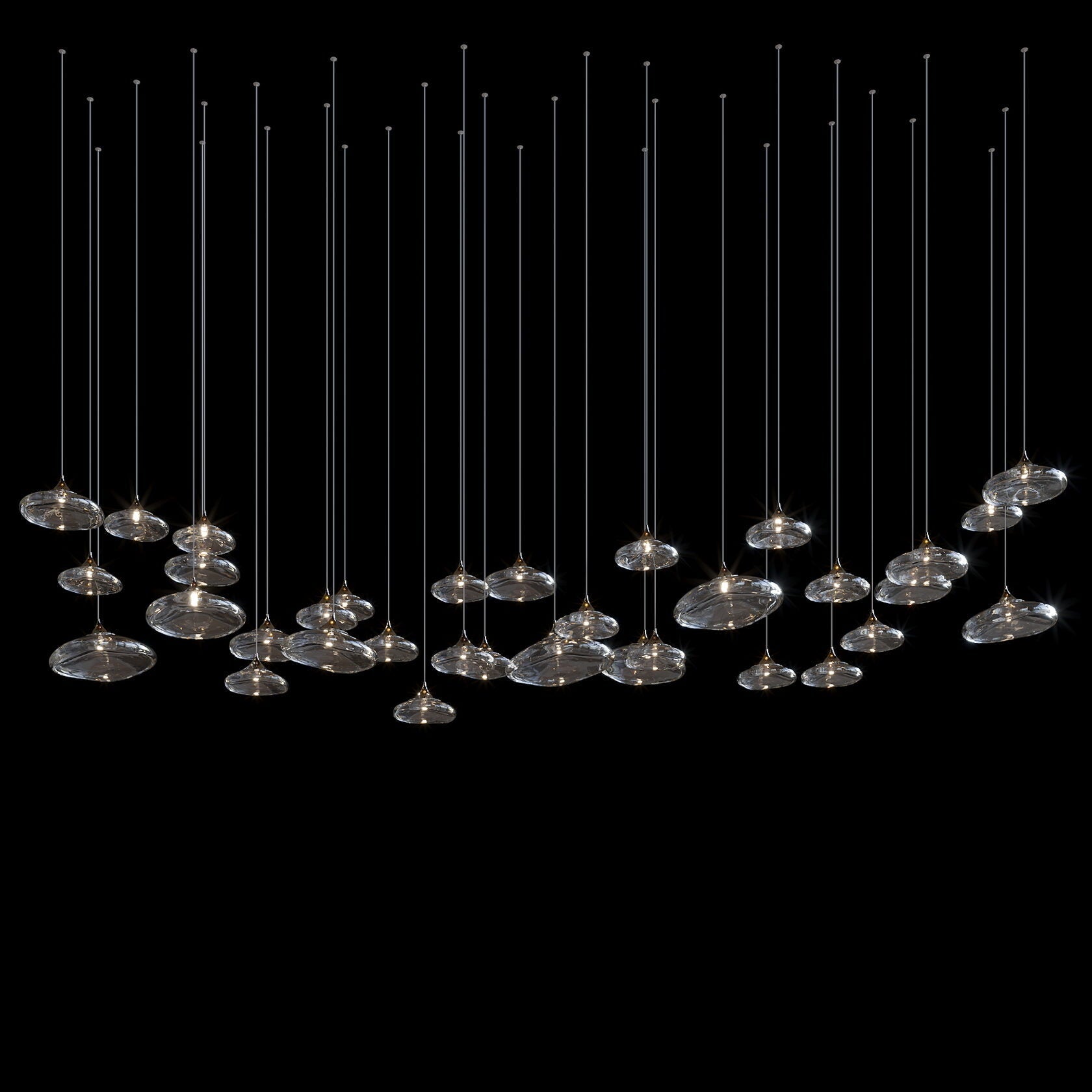Smoke Saucer Drift Chandelier