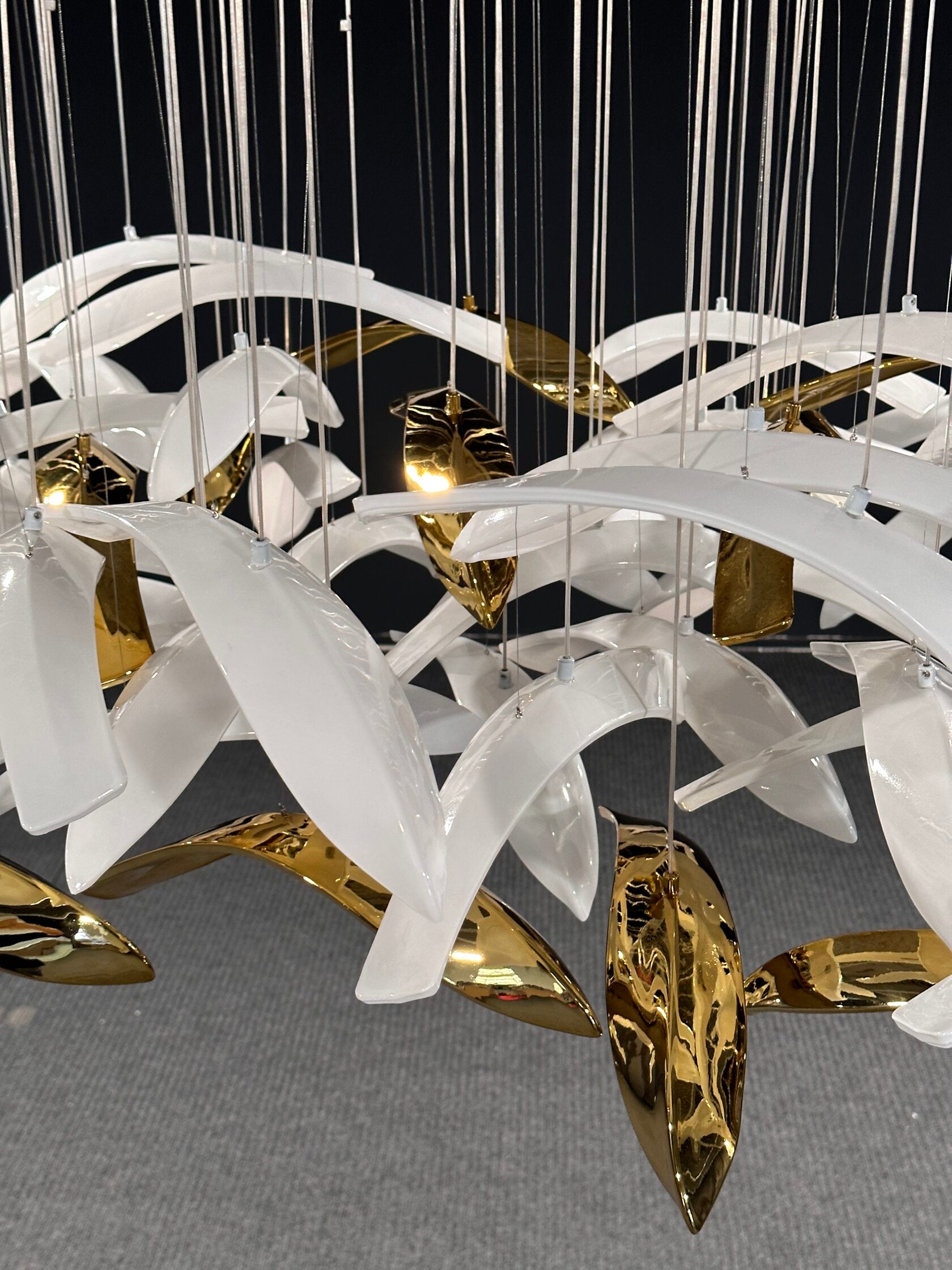 Gold Wing Flight Chandelier