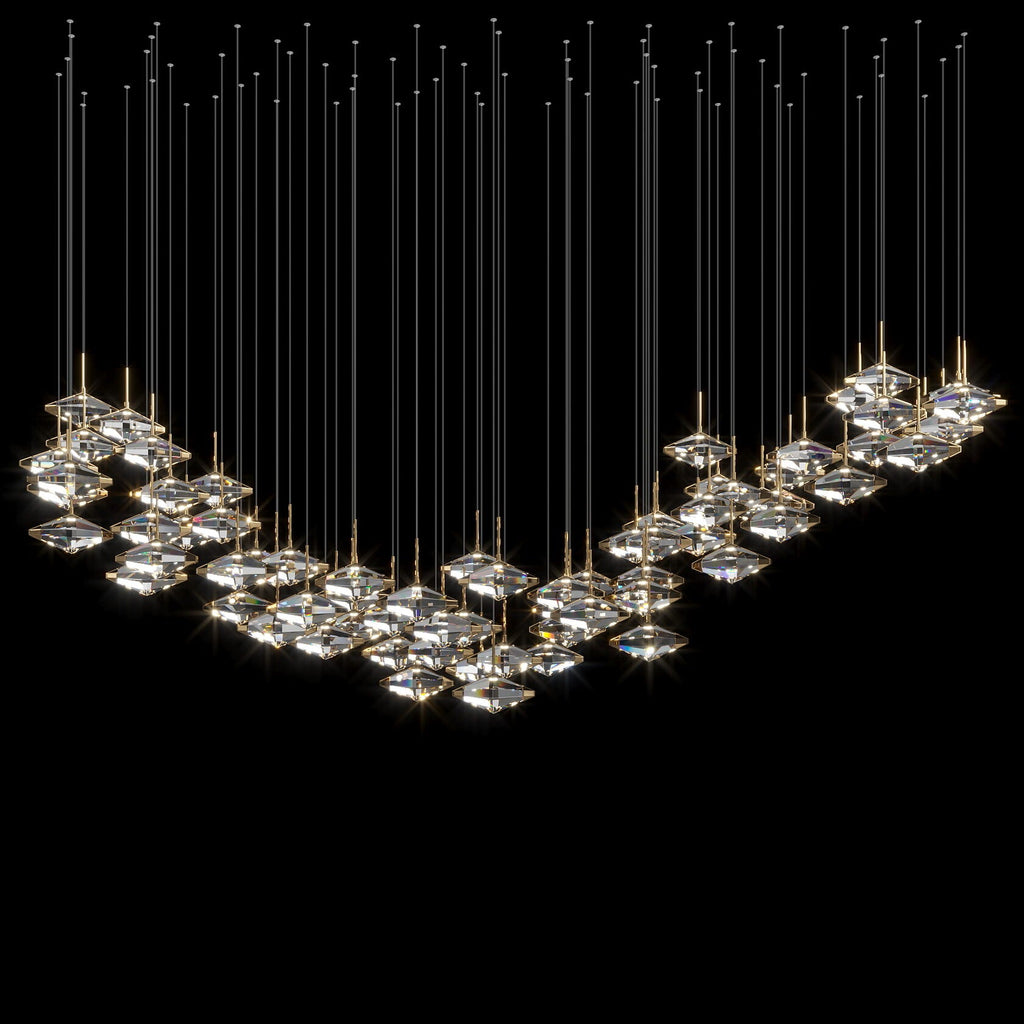 Amber Prism Constellation Chandelier