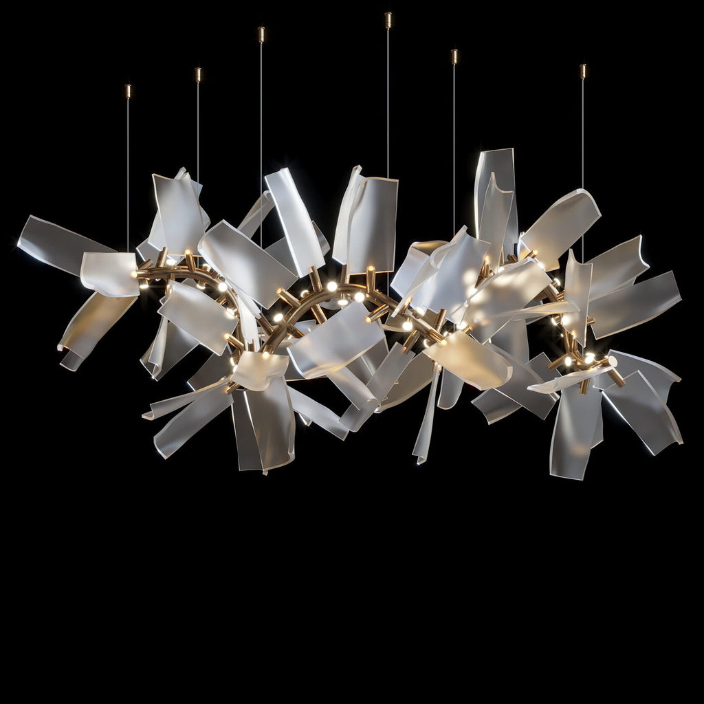 White Porcelain Shard Chandelier
